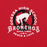 Close-up view of Odessa High School Bronchos Red Premium Unisex T-shirt 206