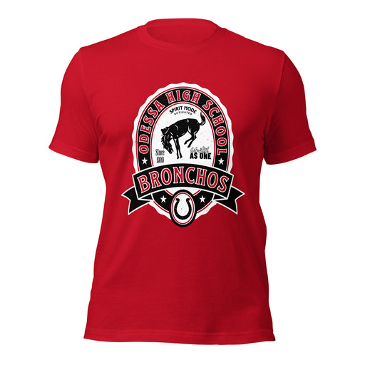 Odessa High School Bronchos Red Premium Unisex T-shirt 212