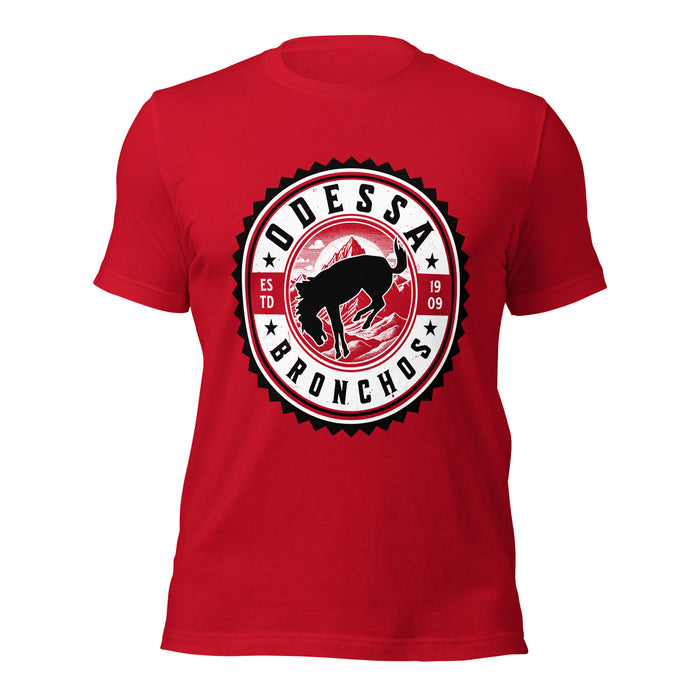 Odessa High School Bronchos Red Premium Unisex T-shirt 203