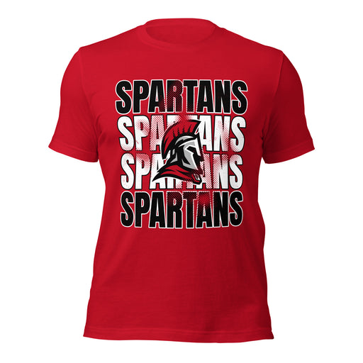 Porter High School Spartans Red Premium Unisex T-shirt 233