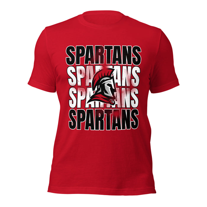 Porter High School Spartans Red Premium Unisex T-shirt 233