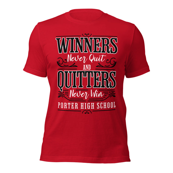 Porter High School Spartans Red Premium Unisex T-shirt 237