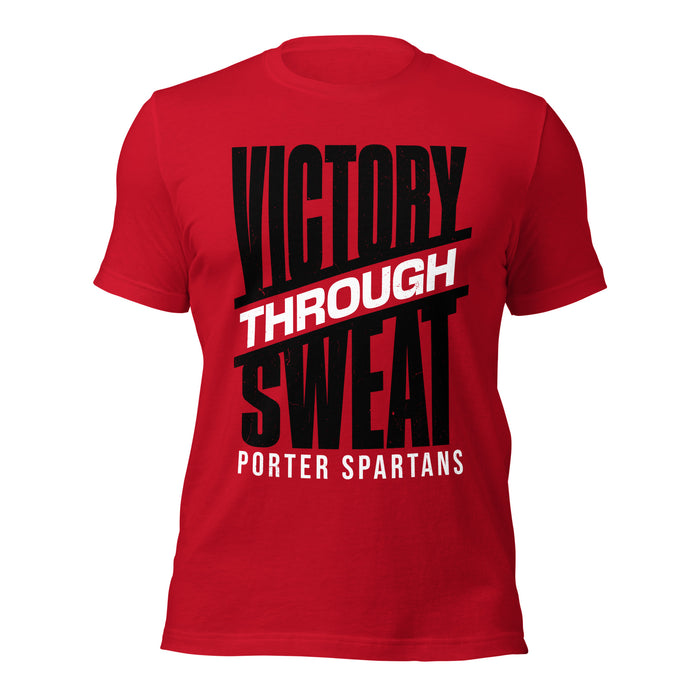 Porter High School Spartans Red Premium Unisex T-shirt 241