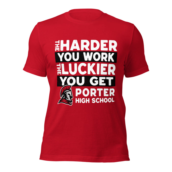 Porter High School Spartans Red Premium Unisex T-shirt 238