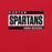 Porter Spartans High School logo on a red background - premium t-shirt design 098