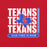 Close-up view of Sam Houston High School Texans Red Premium Unisex T-shirt 235
