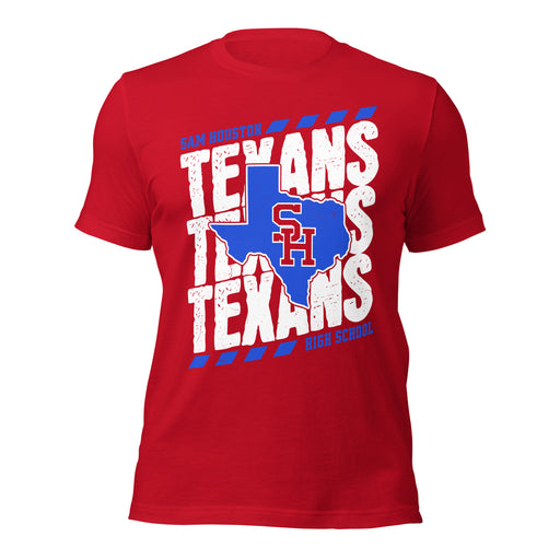 Sam Houston High School Texans Red Premium Unisex T-shirt 223
