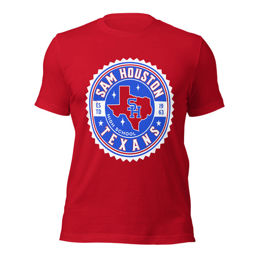 Sam Houston High School Texans Red Premium Unisex T-shirt 203