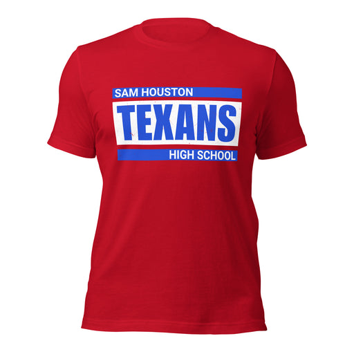 Sam Houston High School Texans Red Premium Unisex T-shirt 098