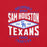 Close-up view of Sam Houston High School Texans Red Premium Unisex T-shirt 210