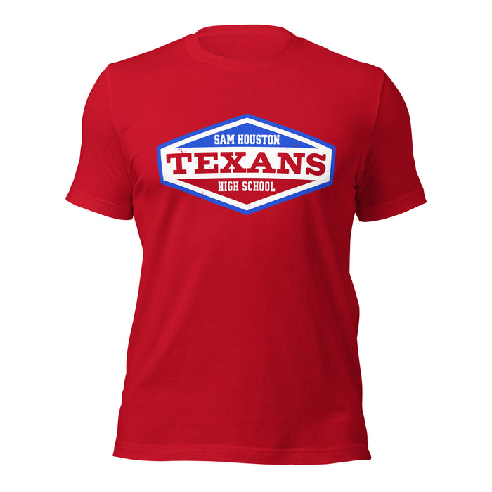 Sam Houston High School Texans Red Premium Unisex T-shirt 009