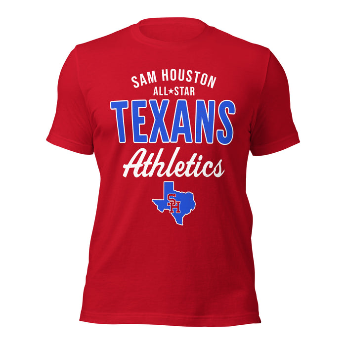 Sam Houston High School Texans Red Premium Unisex T-shirt 034