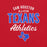 Close-up view of Sam Houston High School Texans Red Premium Unisex T-shirt 034
