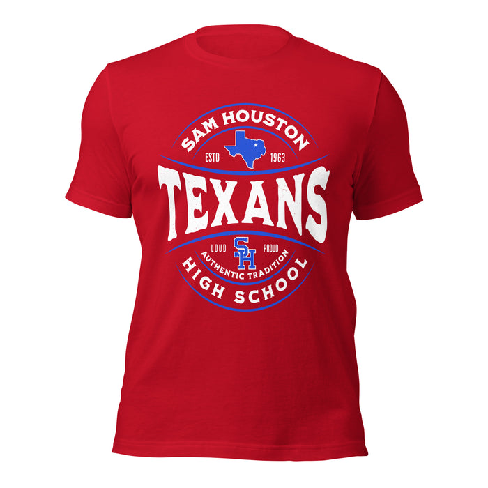 Sam Houston High School Texans Red Premium Unisex T-shirt 218