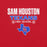 Close-up view of Sam Houston High School Texans Red Premium Unisex T-shirt 003