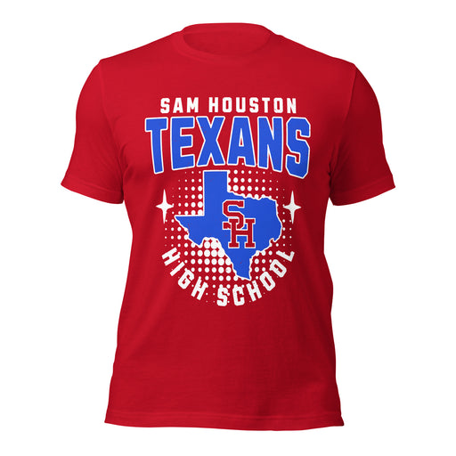 Sam Houston High School Texans Red Premium Unisex T-shirt 204