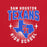 Close-up view of Sam Houston High School Texans Red Premium Unisex T-shirt 204