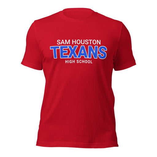 Sam Houston High School Texans Red Premium Unisex T-shirt 002