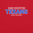 Close-up view of Sam Houston High School Texans Red Premium Unisex T-shirt 002