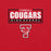 Close-up view of Tomball High School Cougars Red Premium Unisex T-shirt 049