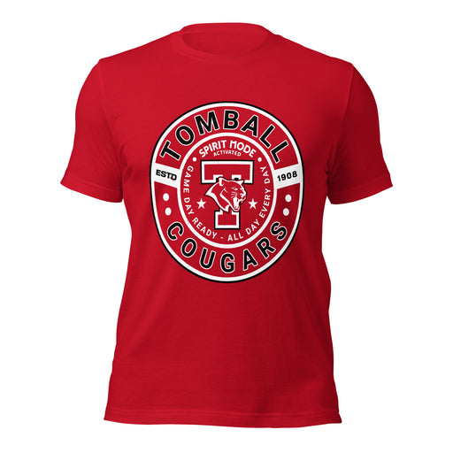 Tomball High School Cougars Red Premium Unisex T-shirt 239