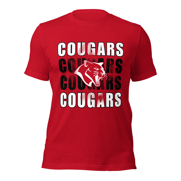 Tomball High School Cougars Red Premium Unisex T-shirt 233