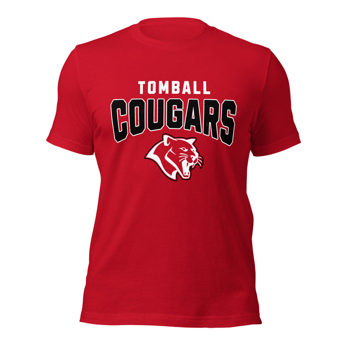 Tomball High School Cougars Red Premium Unisex T-shirt 234