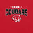 Close-up view of Tomball High School Cougars Red Premium Unisex T-shirt 234