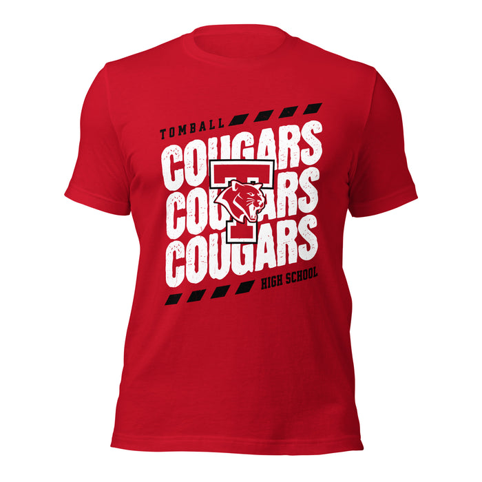 Tomball High School Cougars Red Premium Unisex T-shirt 223