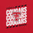 Close-up view of Tomball High School Cougars Red Premium Unisex T-shirt 223