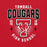 Close-up view of Tomball High School Cougars Red Premium Unisex T-shirt 204