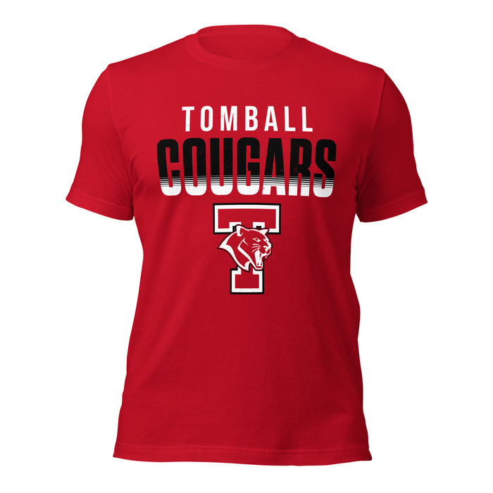 Tomball High School Cougars Red Premium Unisex T-shirt 024