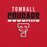 Close-up view of Tomball High School Cougars Red Premium Unisex T-shirt 024