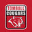 Close-up view of Tomball High School Cougars Red Premium Unisex T-shirt 001