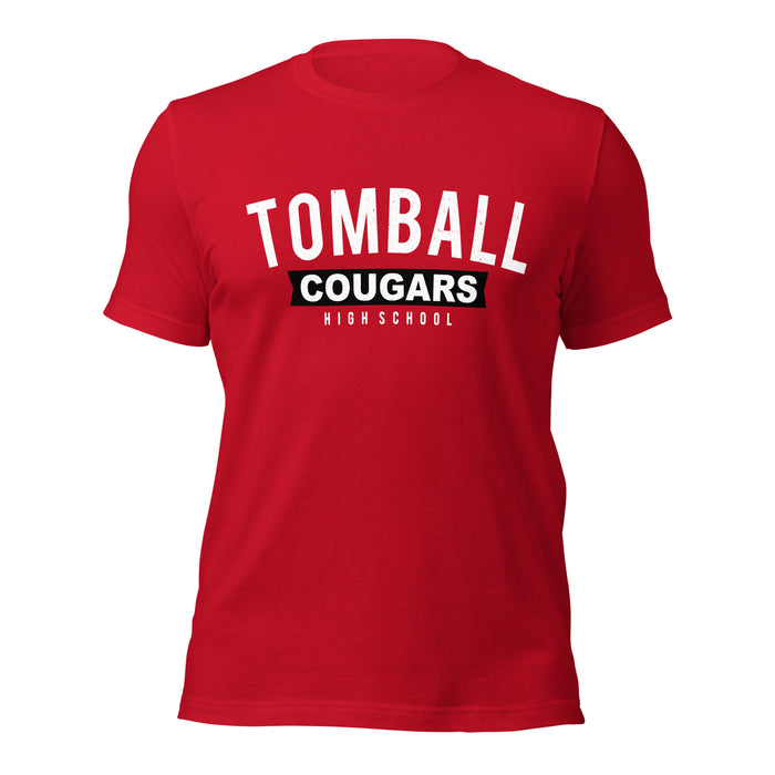 Tomball High School Cougars Red Premium Unisex T-shirt 021