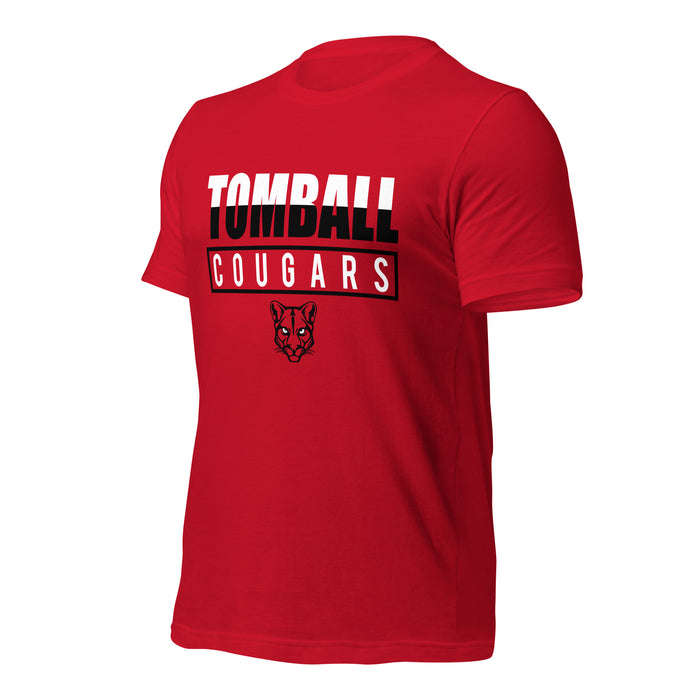 Tomball High School Cougars Premium Red Unisex T-shirt 29a