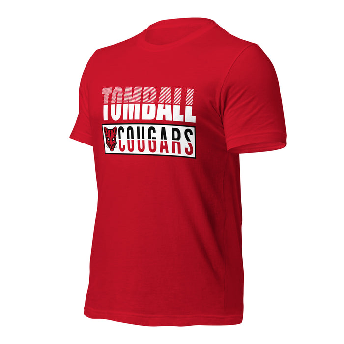 Tomball High School Cougars Premium Red Unisex T-shirt 31a