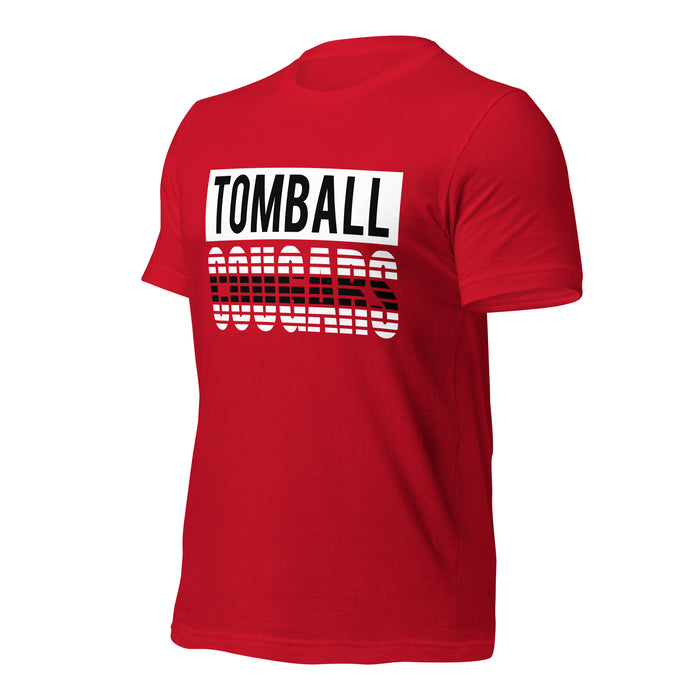 Tomball High School Cougars Premium Red Unisex T-shirt 35a