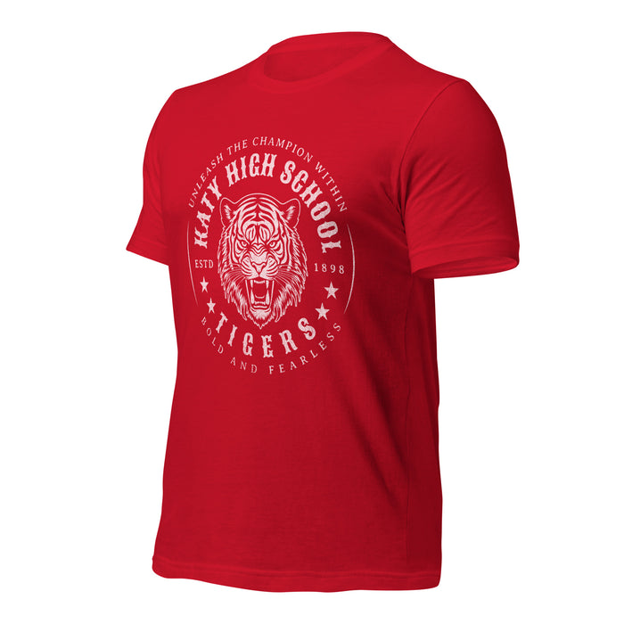 Katy High School Tigers Red Premium Unisex T-shirt 219a