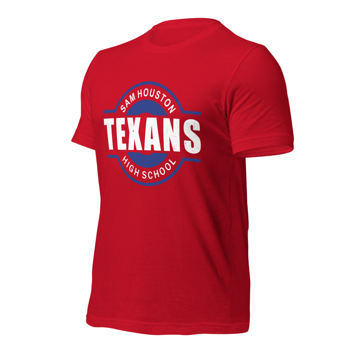 Sam Houston High School Texans Red Premium Unisex T-shirt 011a