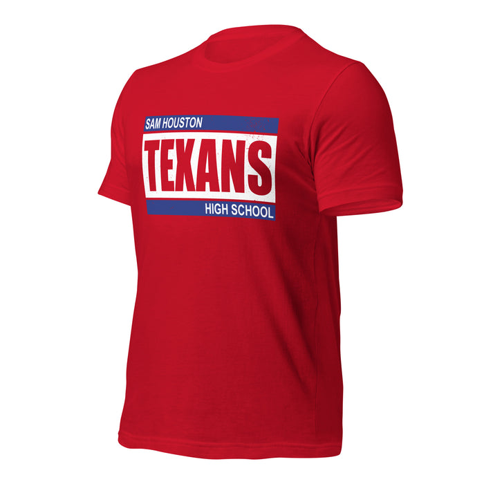 Sam Houston High School Texans Red Premium Unisex T-shirt 098a