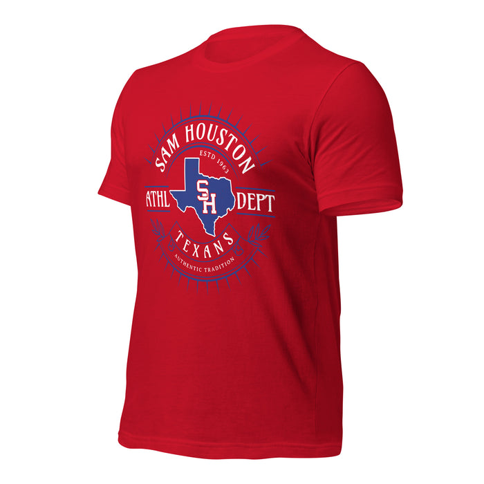 Sam Houston High School Texans Red Premium Unisex T-shirt 201a