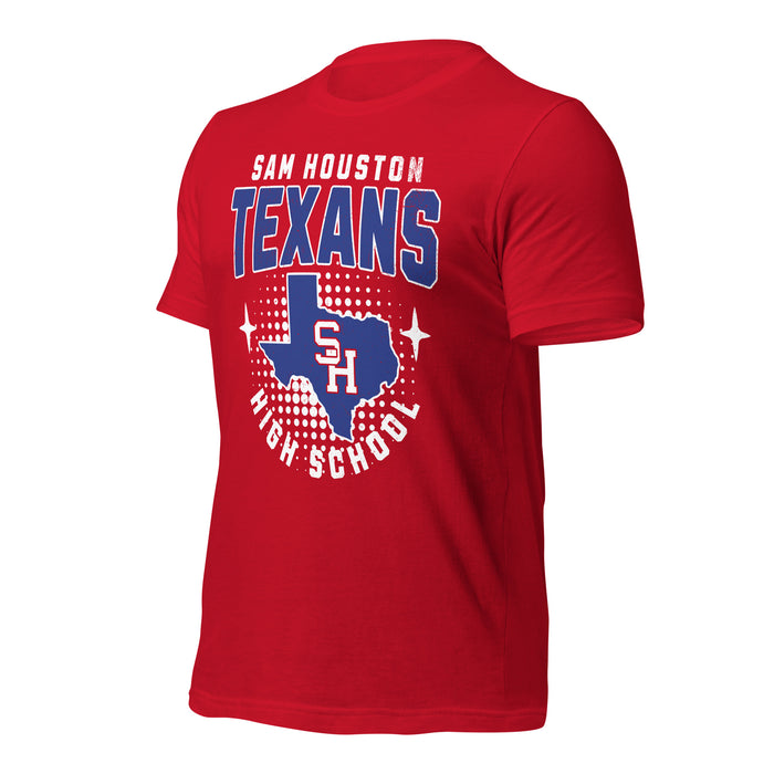 Sam Houston High School Texans Red Premium Unisex T-shirt 204a