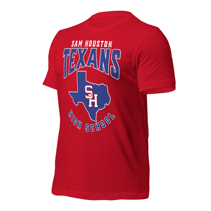 Sam Houston High School Texans Red Premium Unisex T-shirt 213a