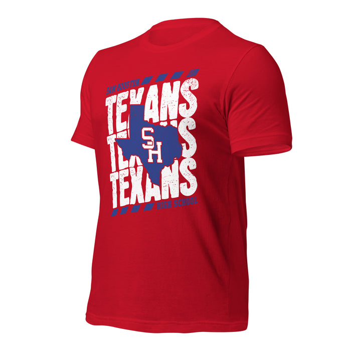 Sam Houston High School Texans Red Premium Unisex T-shirt 223a