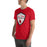 Man wearing Del Valle High School Cardinals Red Premium Unisex T-shirt 225