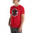 Man wearing Del Valle High School Cardinals Red Premium Unisex T-shirt 203