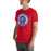 Man wearing Duncanville High School Panthers Red Premium Unisex T-shirt 220