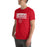 Man wearing Katy High School Tigers Red Premium Unisex T-shirt 049