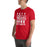 Man wearing Katy High School Tigers Red Premium Unisex T-shirt 231